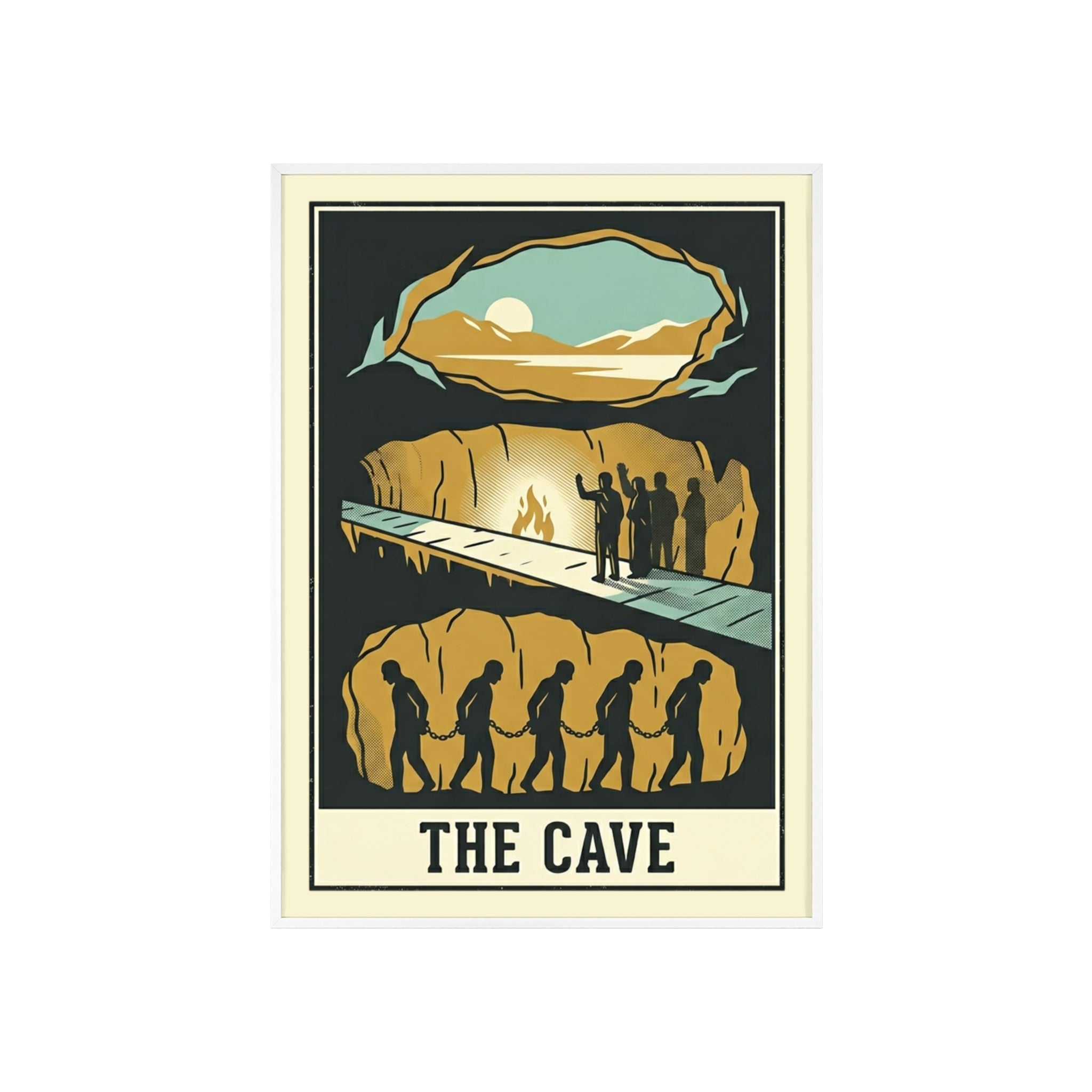 The Cave Framed Art Poster — Vintage Adventure Wall Print