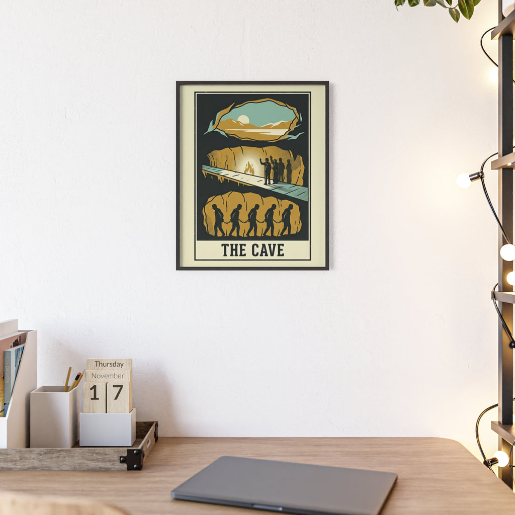 The Cave Framed Art Poster — Vintage Adventure Wall Print