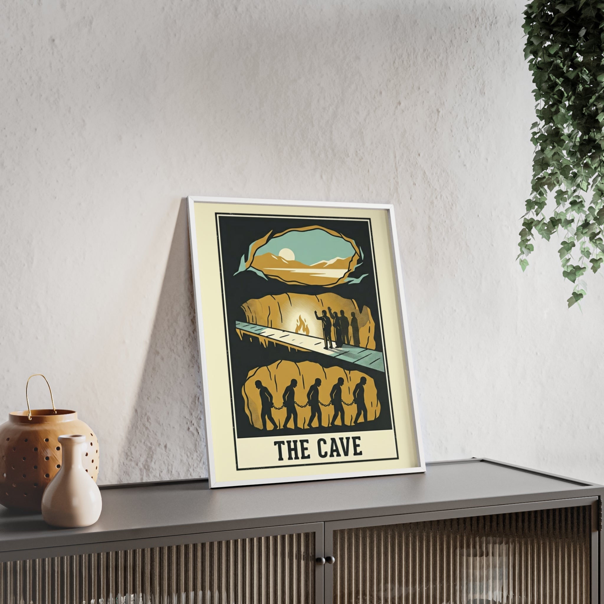 The Cave Framed Art Poster — Vintage Adventure Wall Print