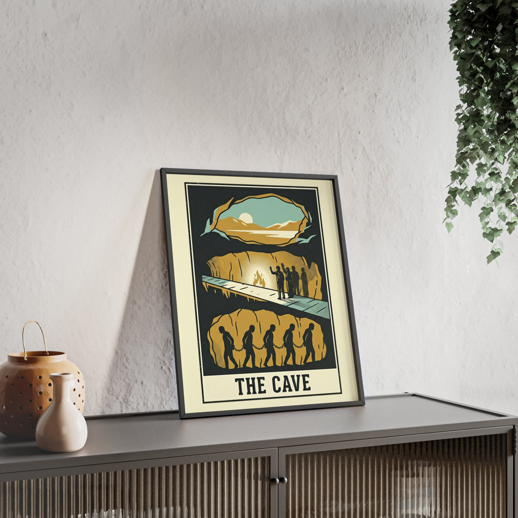 The Cave Framed Art Poster — Vintage Adventure Wall Print
