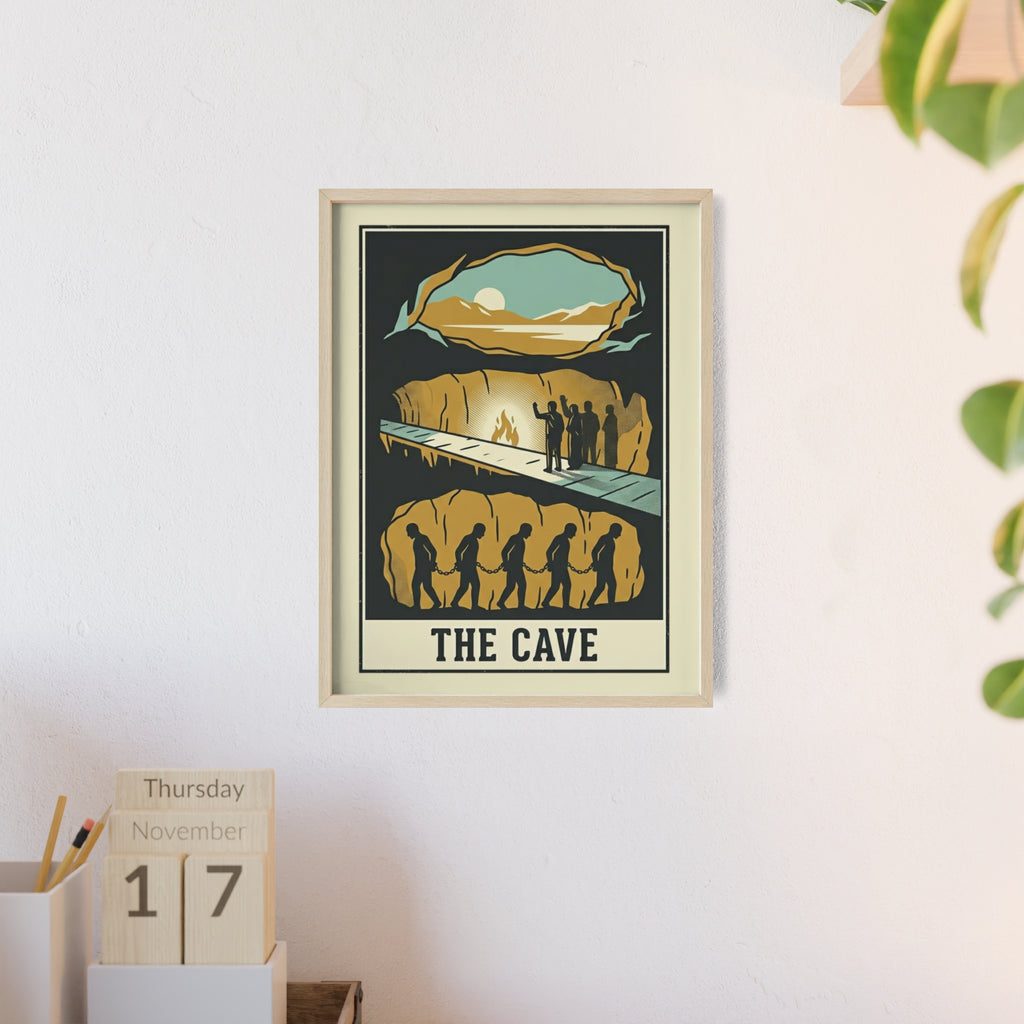 The Cave Framed Art Poster — Vintage Adventure Wall Print