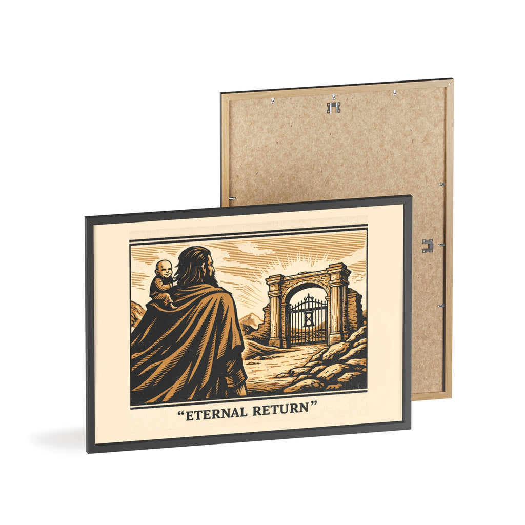 Eternal Return Philosophy Poster — Framed Wooden Wall Art