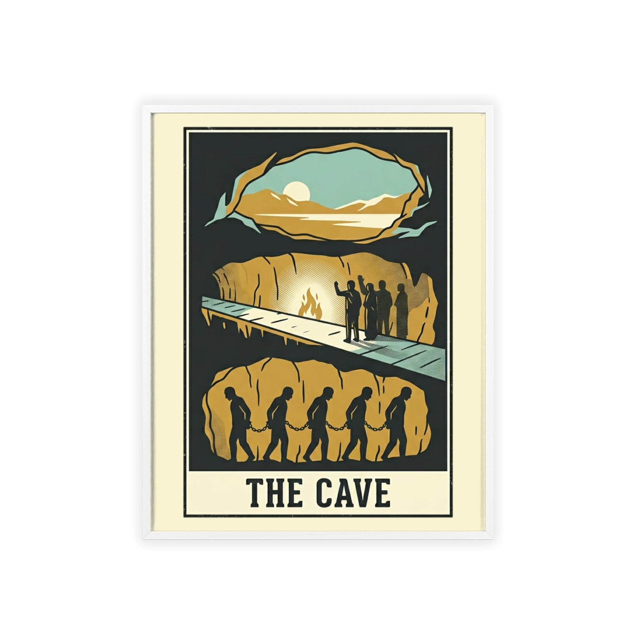 The Cave Framed Art Poster — Vintage Adventure Wall Print
