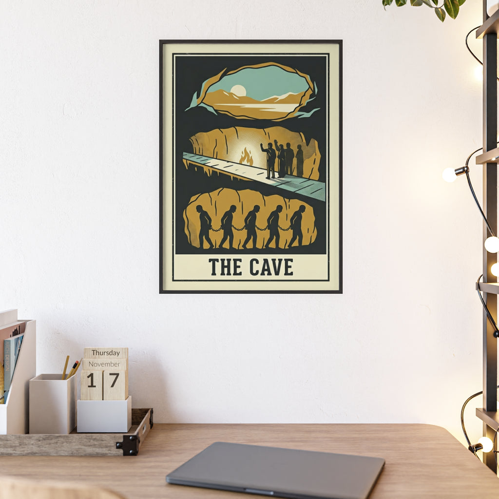 The Cave Framed Art Poster — Vintage Adventure Wall Print