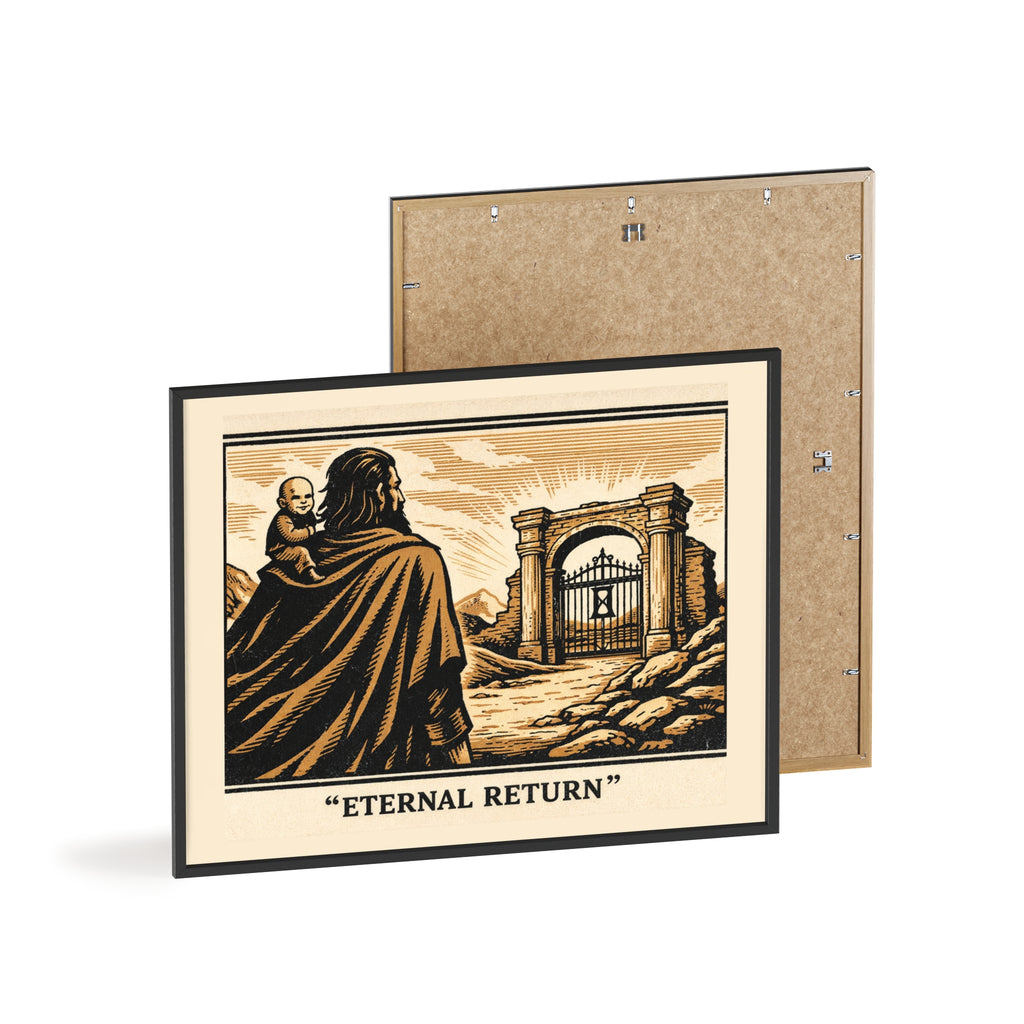 Eternal Return Philosophy Poster — Framed Wooden Wall Art