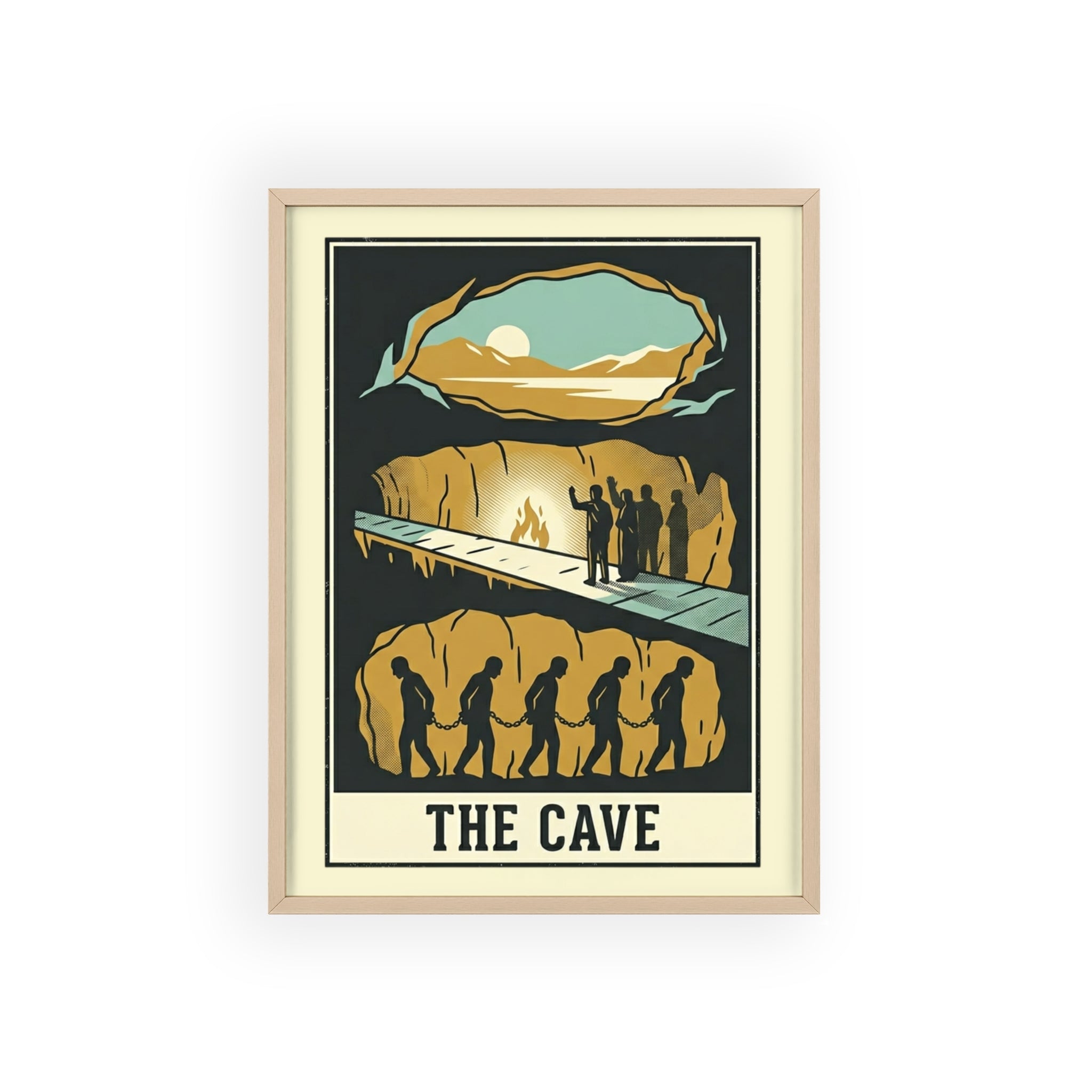 The Cave Framed Art Poster — Vintage Adventure Wall Print