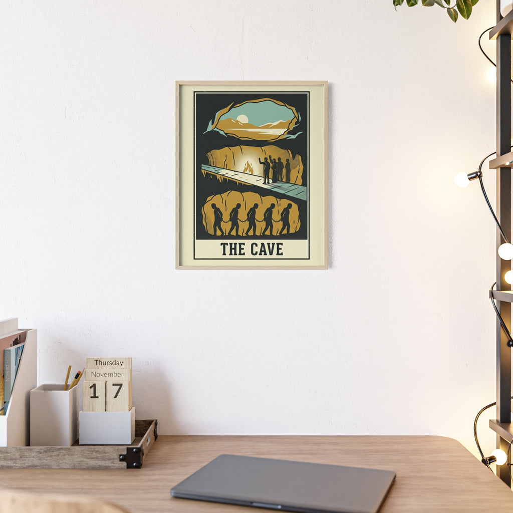 The Cave Framed Art Poster — Vintage Adventure Wall Print