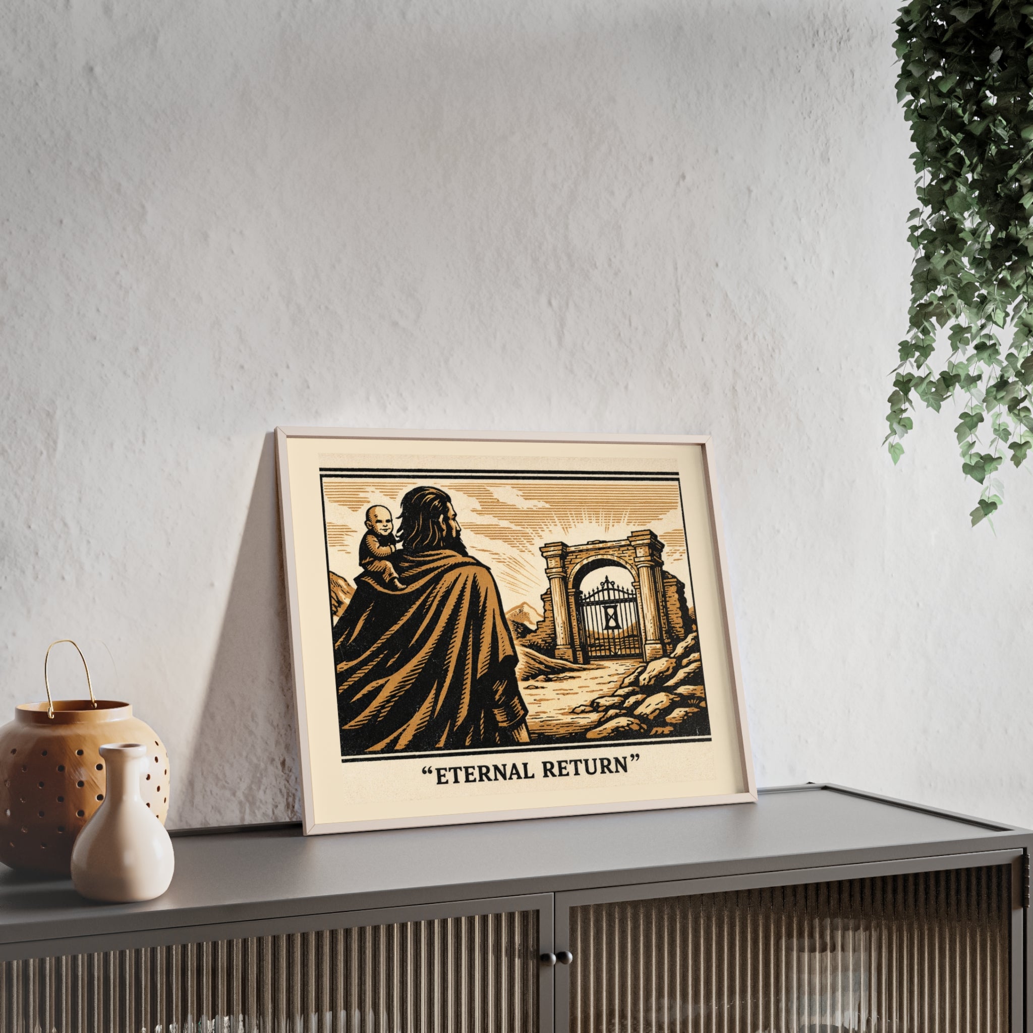 Eternal Return Philosophy Poster — Framed Wooden Wall Art