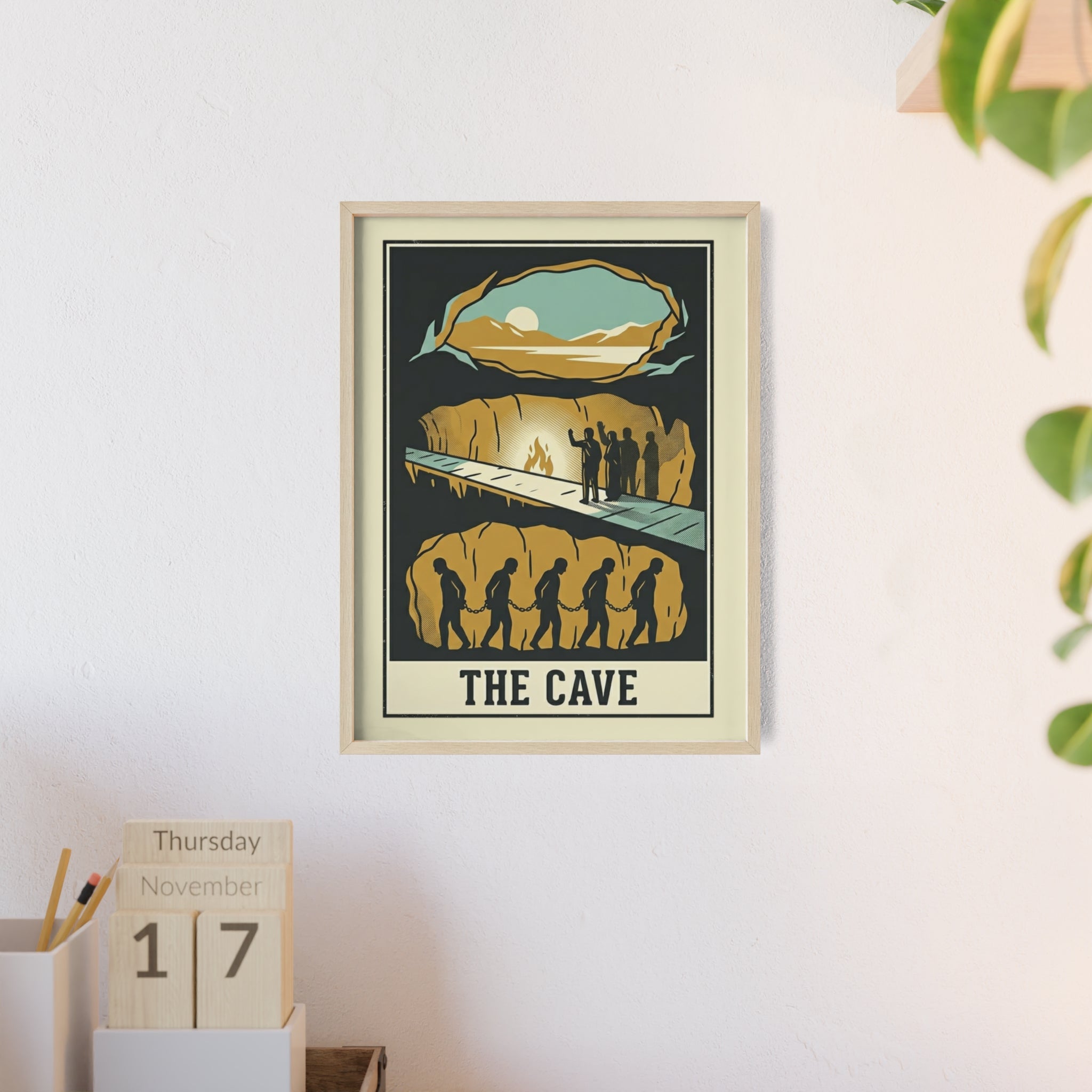 The Cave Framed Art Poster — Vintage Adventure Wall Print