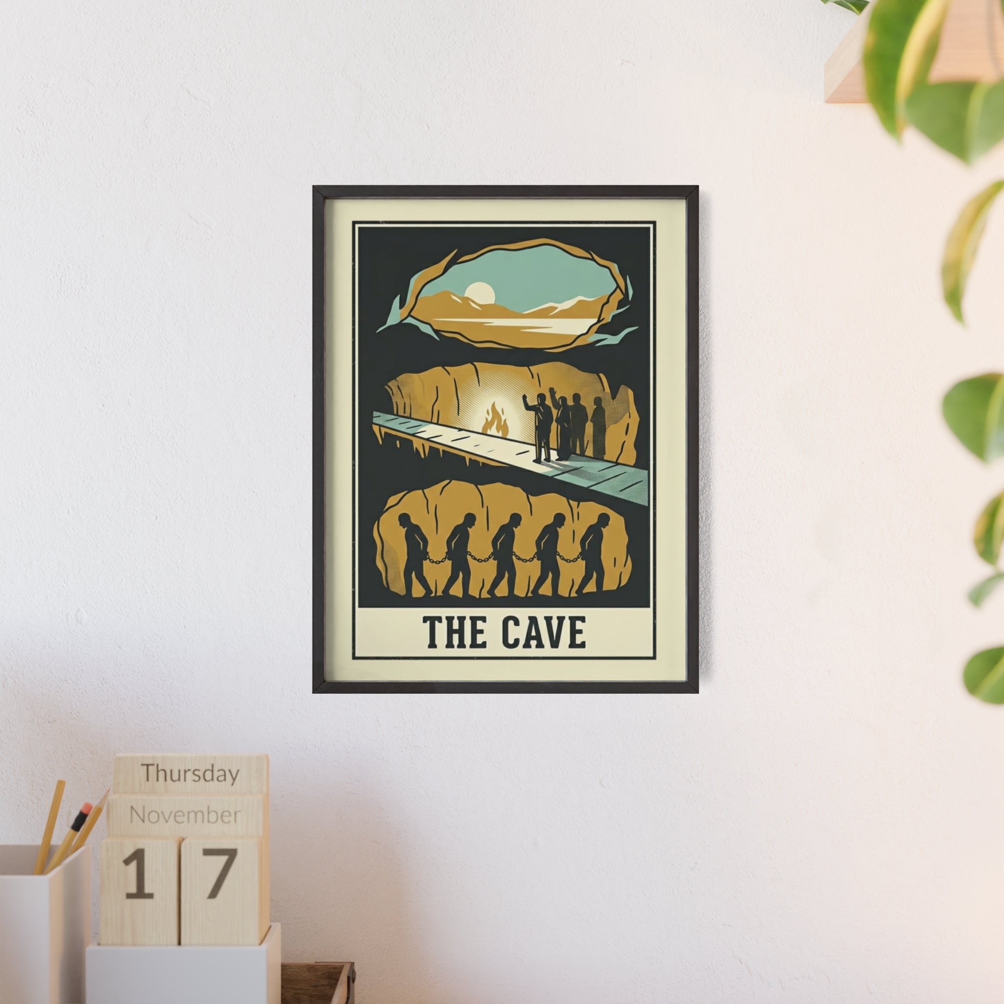 The Cave Framed Art Poster — Vintage Adventure Wall Print