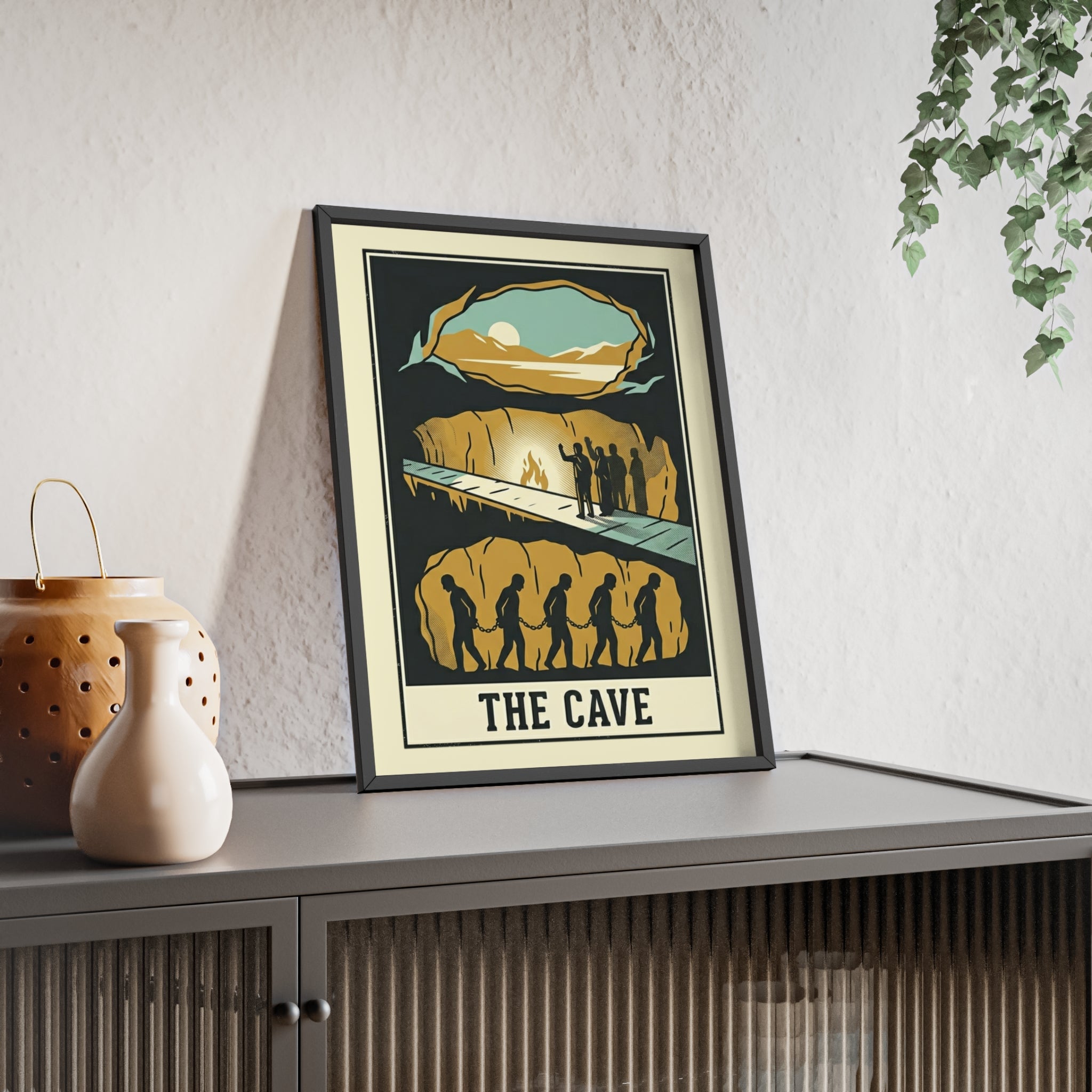 The Cave Framed Art Poster — Vintage Adventure Wall Print