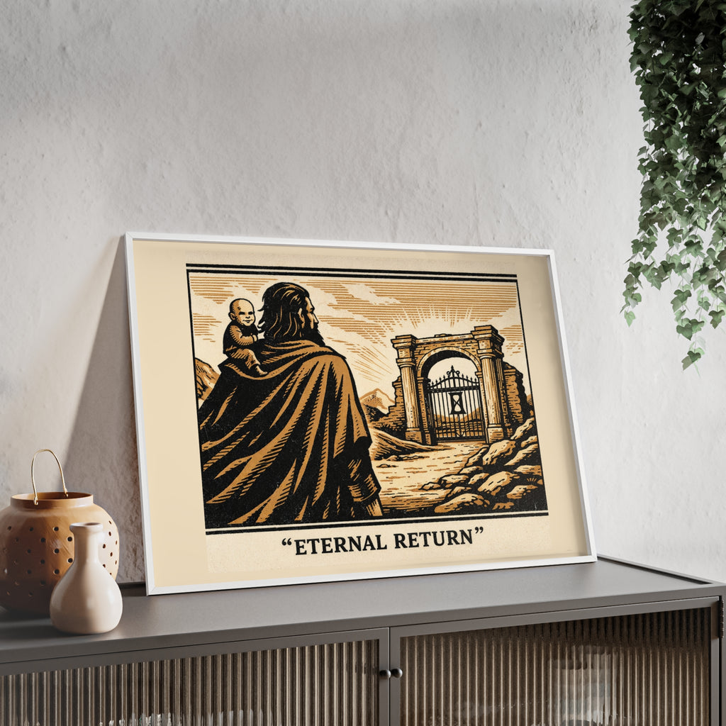 Eternal Return Philosophy Poster — Framed Wooden Wall Art