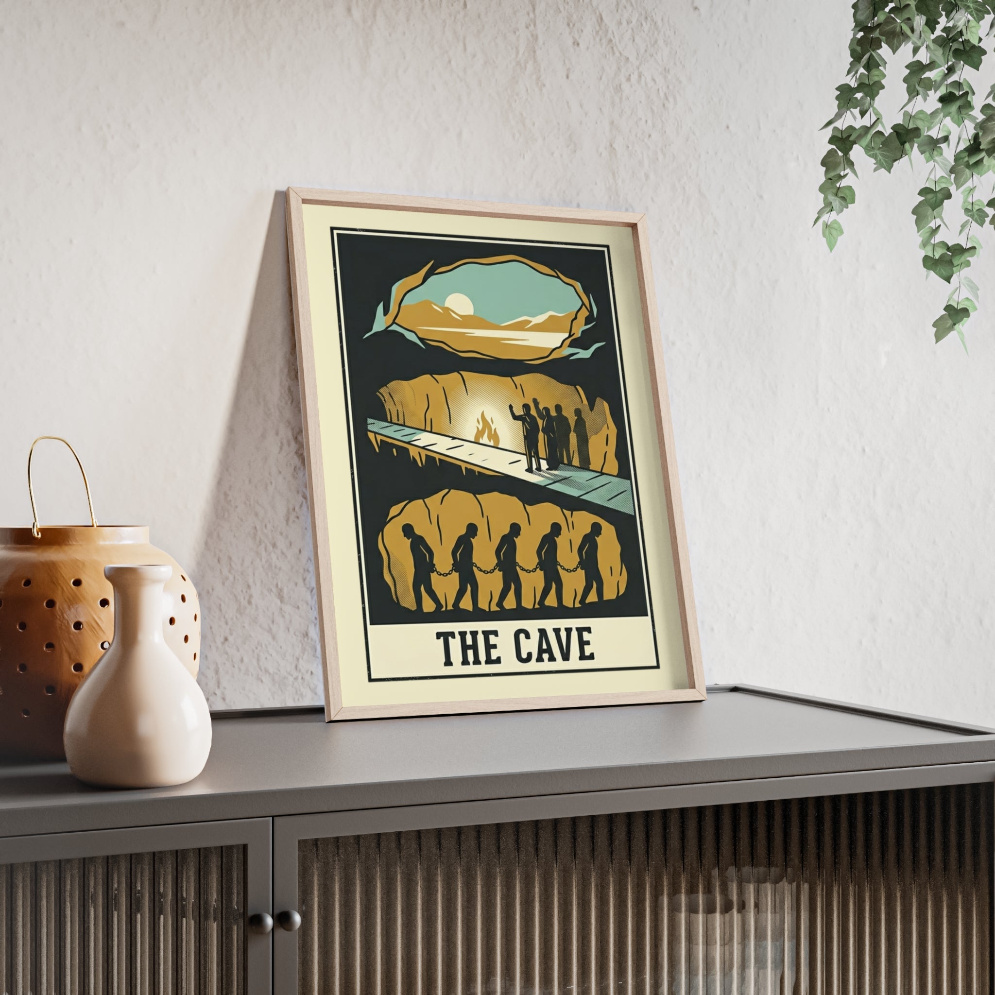 The Cave Framed Art Poster — Vintage Adventure Wall Print