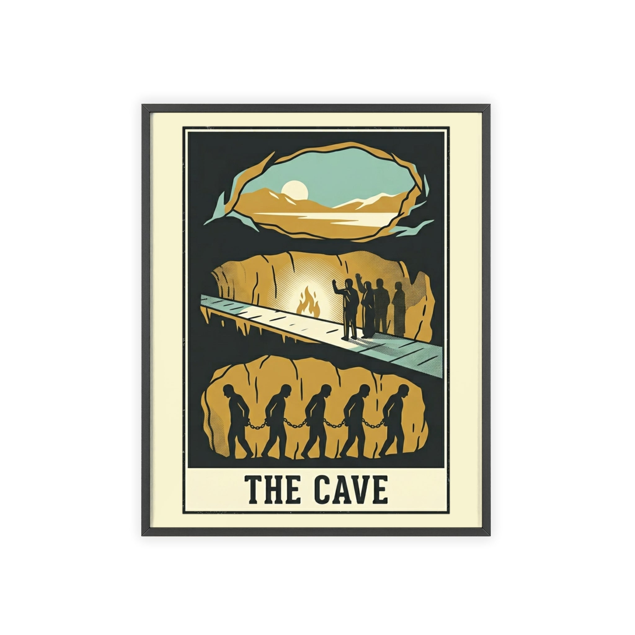 The Cave Framed Art Poster — Vintage Adventure Wall Print
