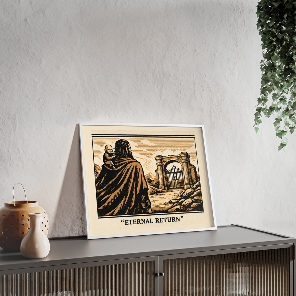 Eternal Return Philosophy Poster — Framed Wooden Wall Art