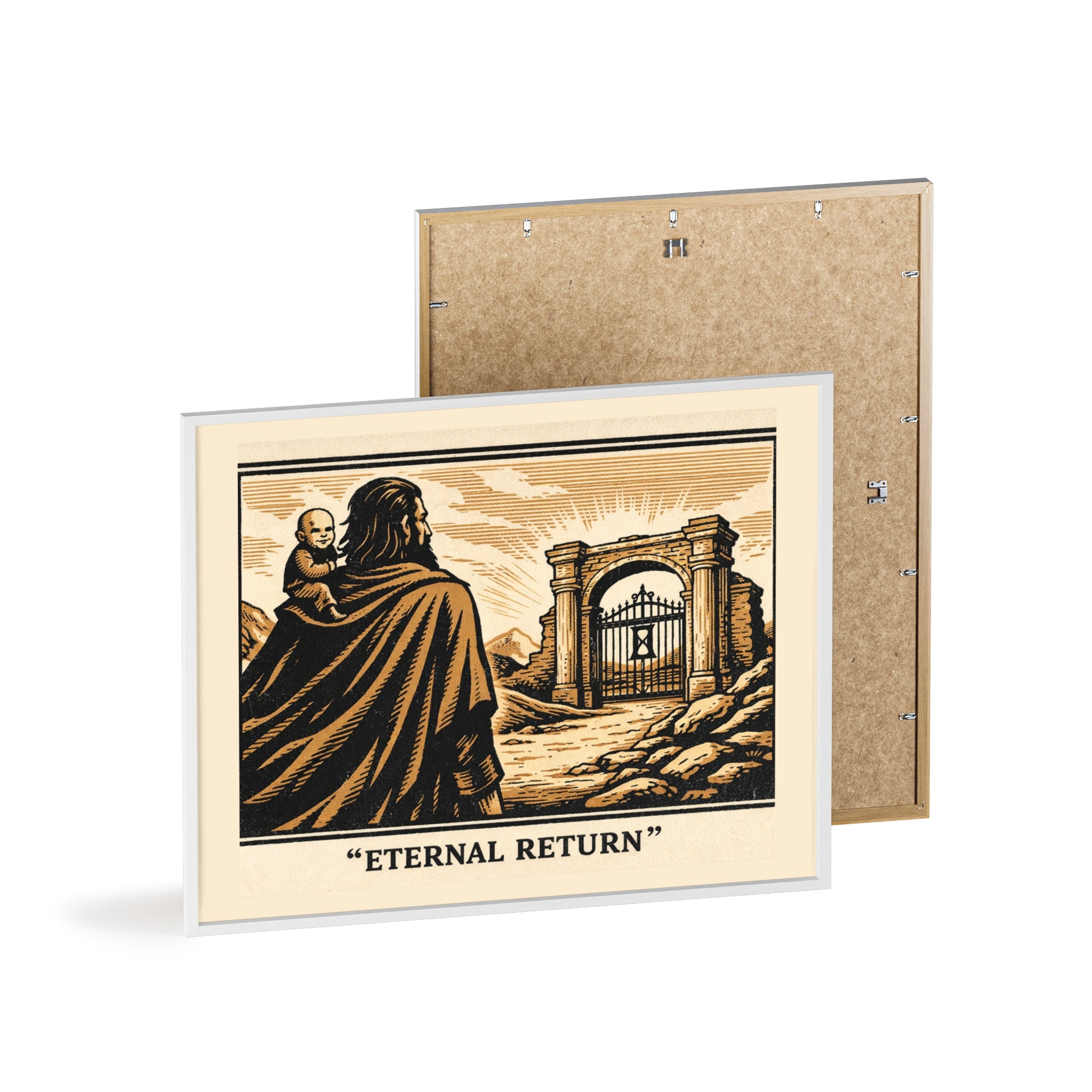 Eternal Return Philosophy Poster — Framed Wooden Wall Art