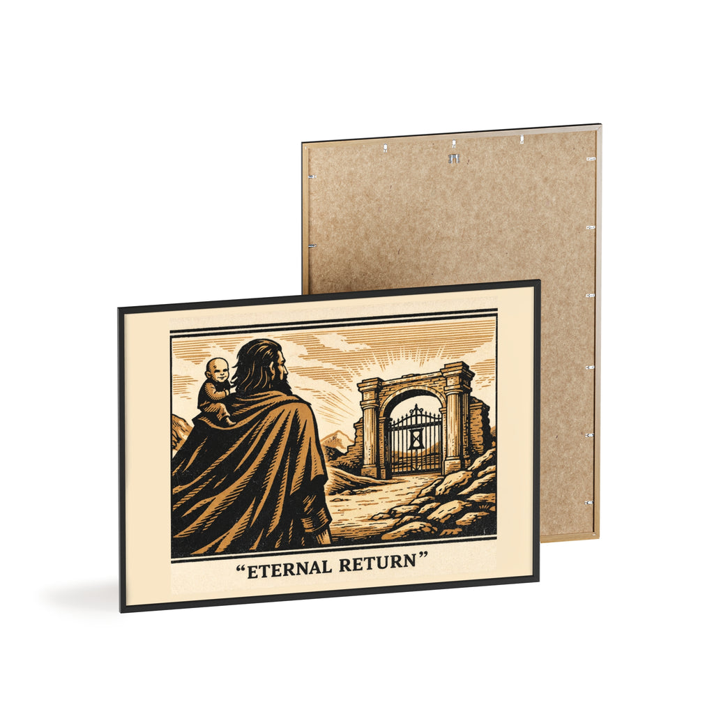 Eternal Return Philosophy Poster — Framed Wooden Wall Art
