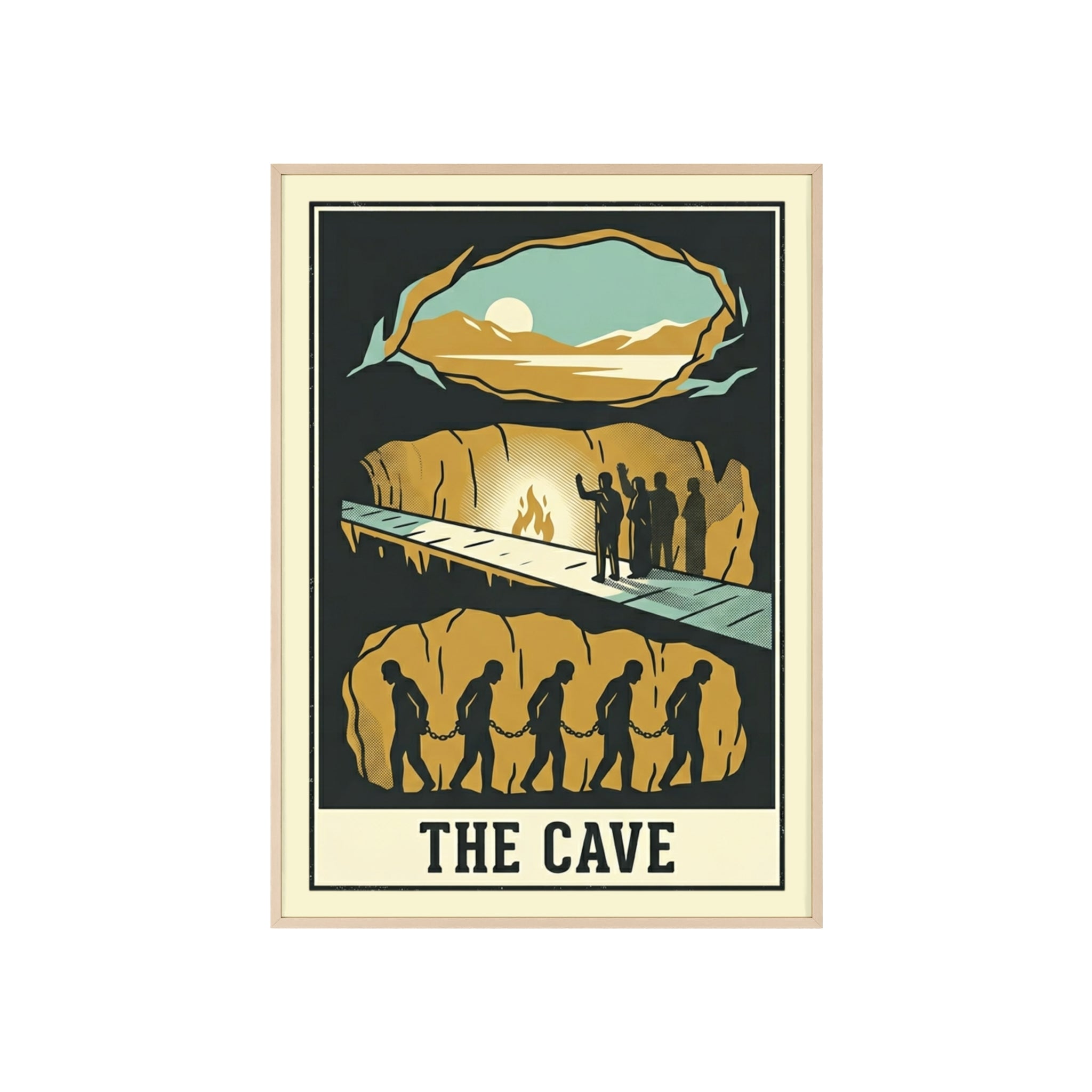 The Cave Framed Art Poster — Vintage Adventure Wall Print