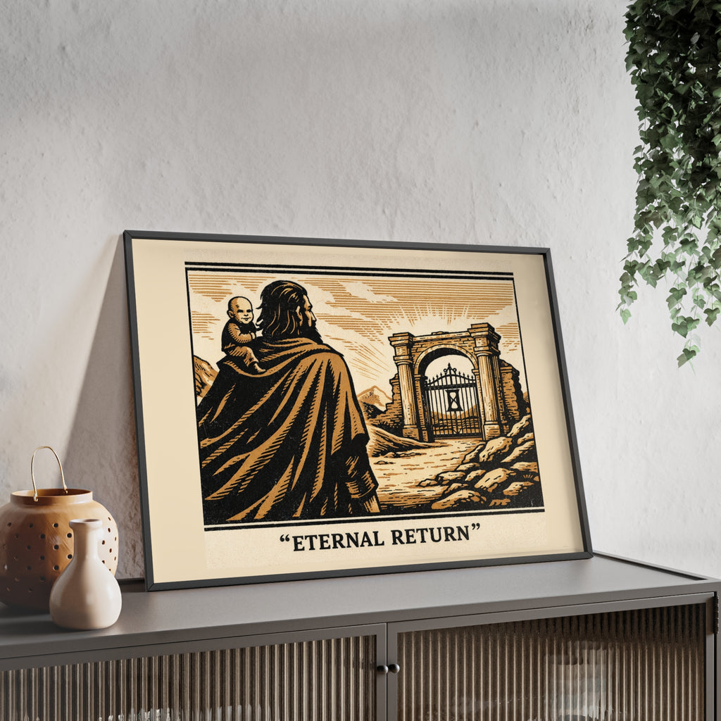 Eternal Return Philosophy Poster — Framed Wooden Wall Art