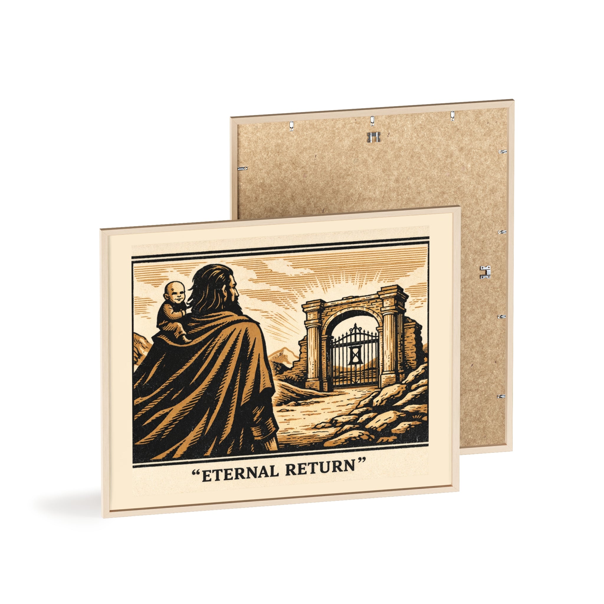 Eternal Return Philosophy Poster — Framed Wooden Wall Art
