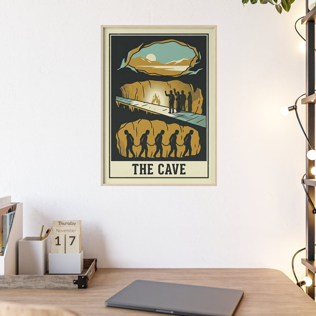 The Cave Framed Art Poster — Vintage Adventure Wall Print