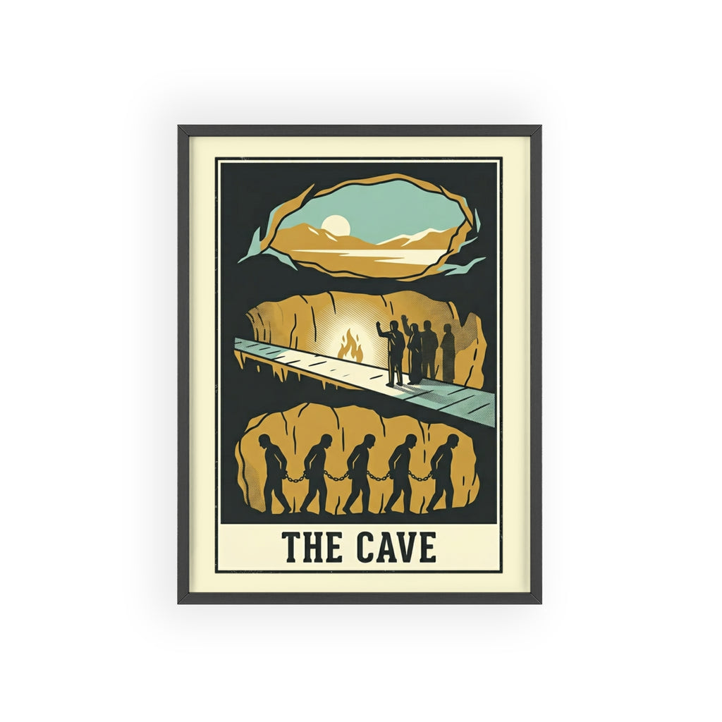 The Cave Framed Art Poster — Vintage Adventure Wall Print