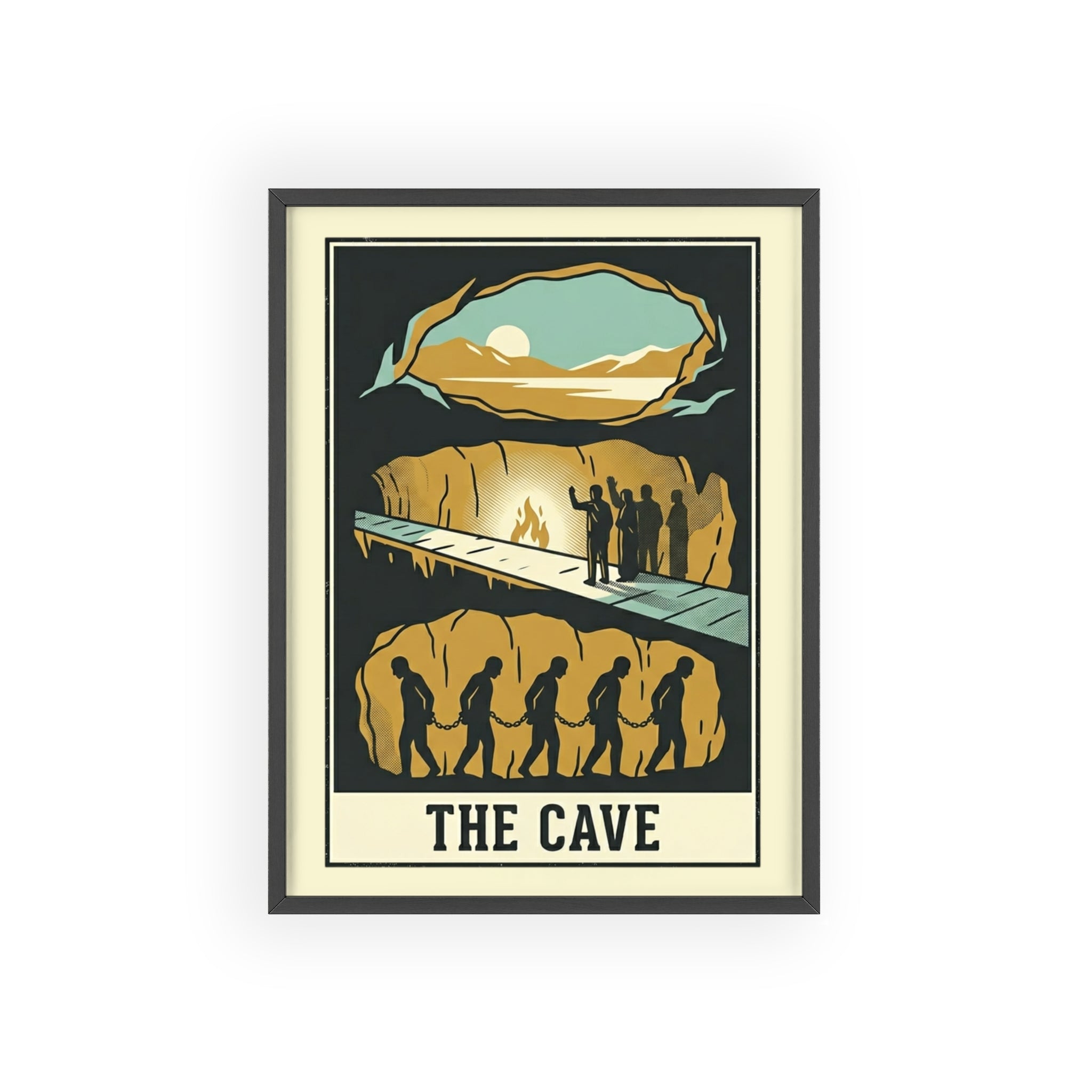 The Cave Framed Art Poster — Vintage Adventure Wall Print