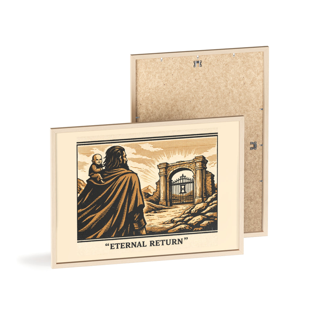 Eternal Return Philosophy Poster — Framed Wooden Wall Art