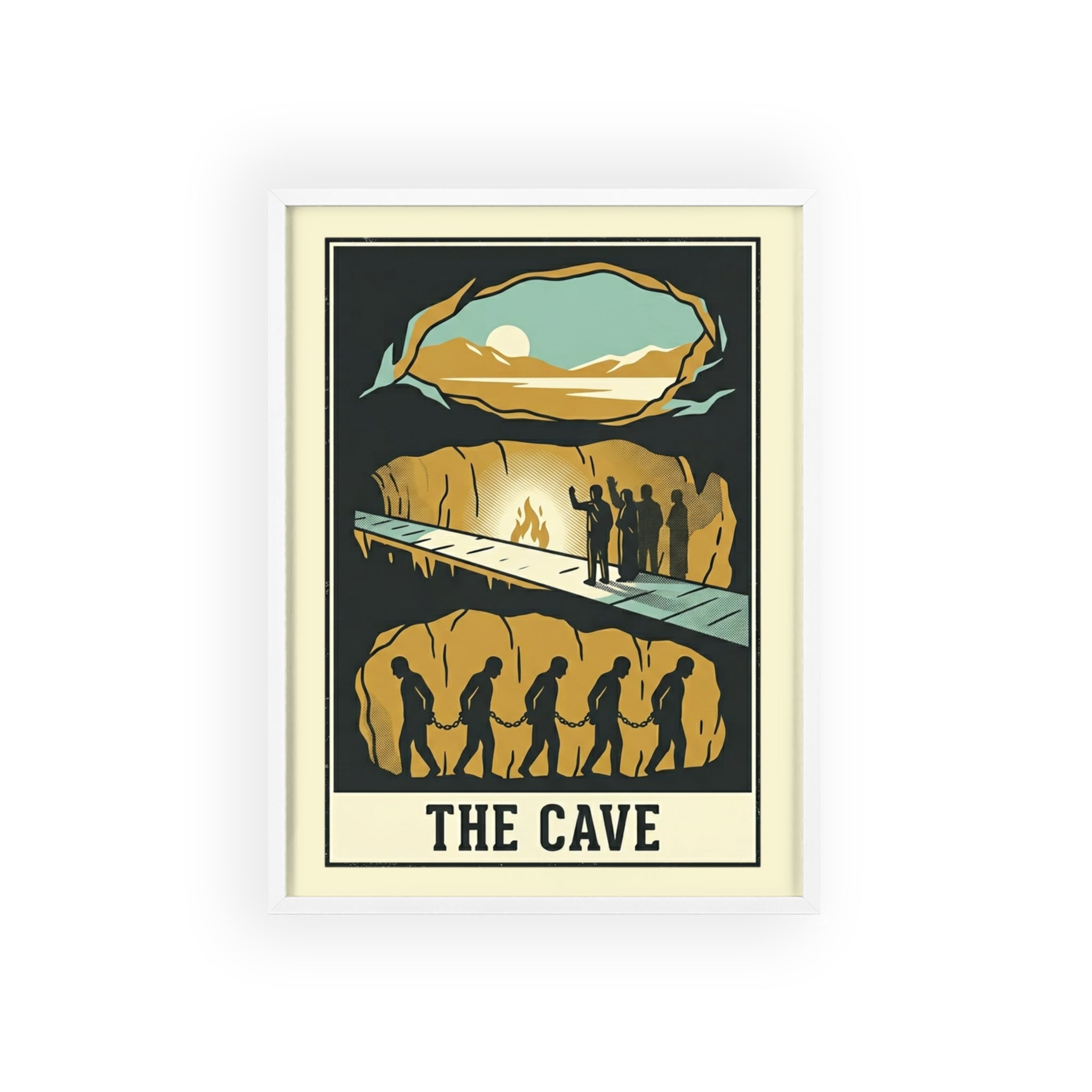 The Cave Framed Art Poster — Vintage Adventure Wall Print