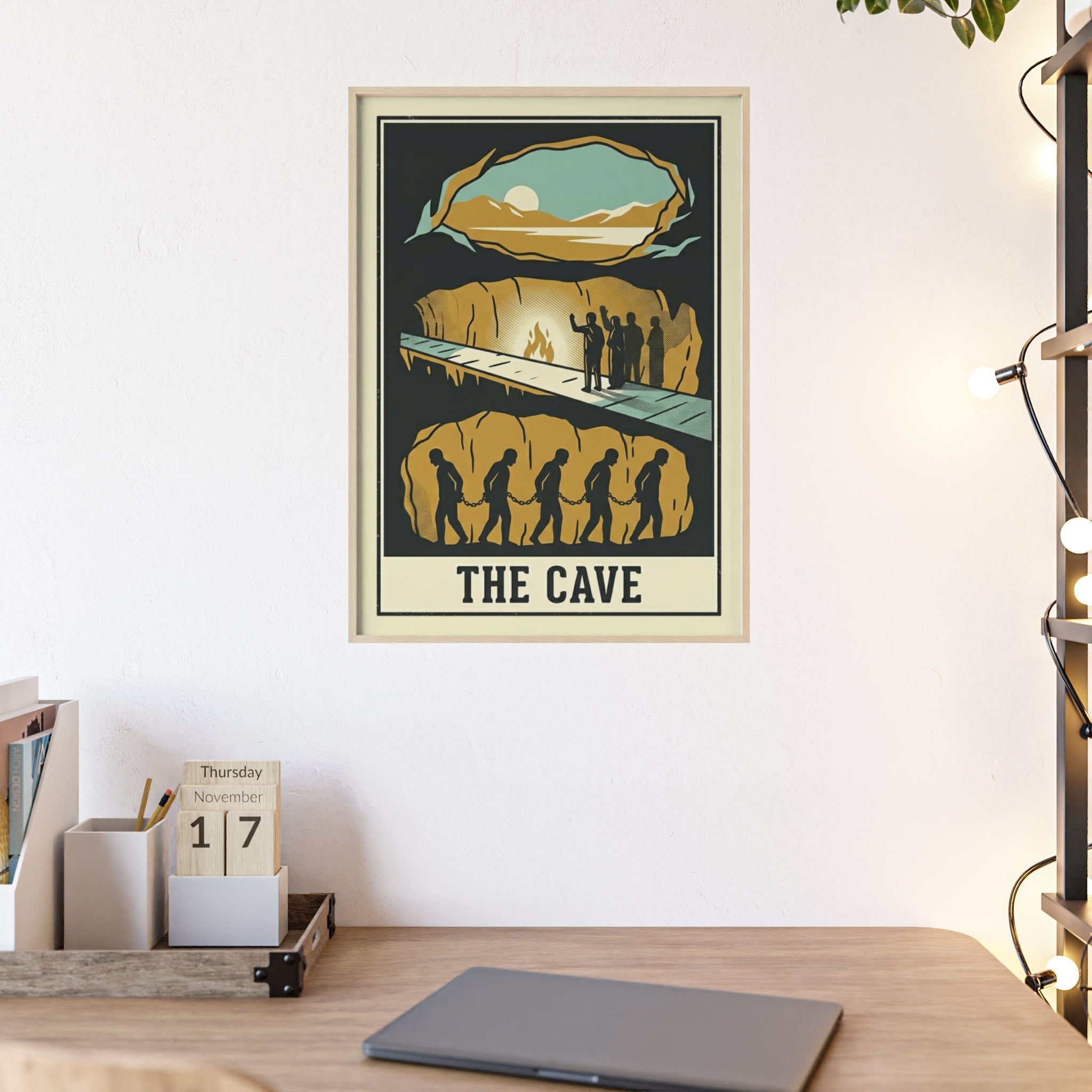 The Cave Framed Art Poster — Vintage Adventure Wall Print